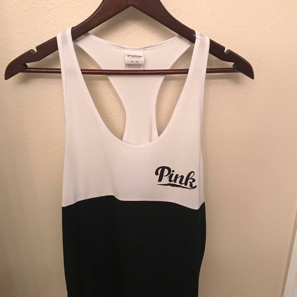 PINK racer back tank top